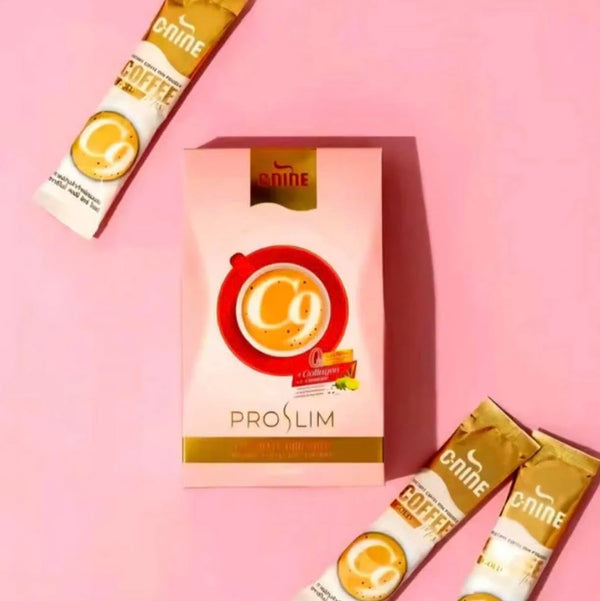 PRO SLIM C9 Coffee Mix Gold - Instant Coffee Powder with Collagen & Natural Extracts