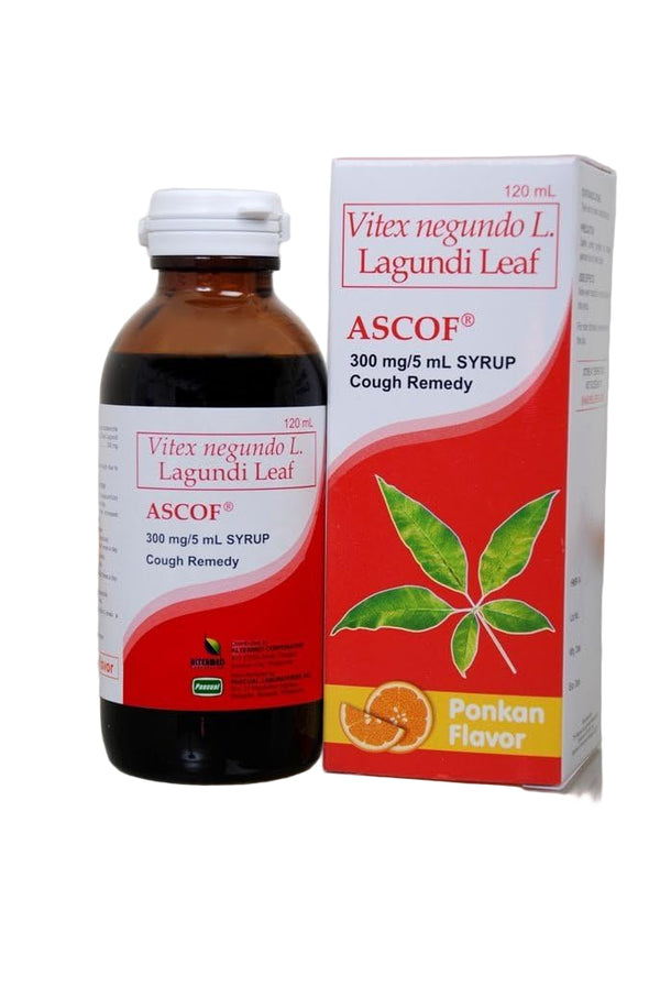 Ascof Lagundi Leaf Syrup Ponkan Flavor