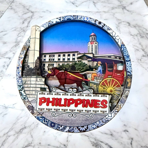 Philippine Kalesa at Luneta Park Wooden and Acrylic Refrigerator Magnet