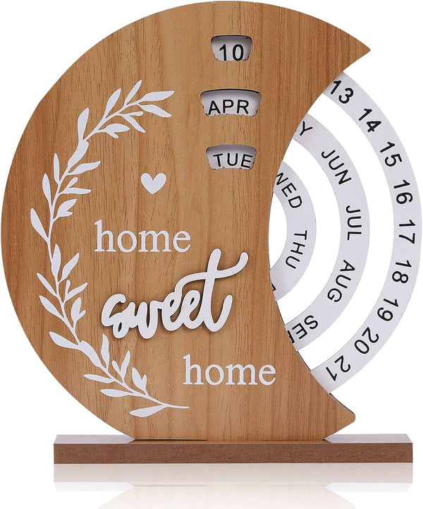 Wooden Perpetual Calendar (Moon Calendar)