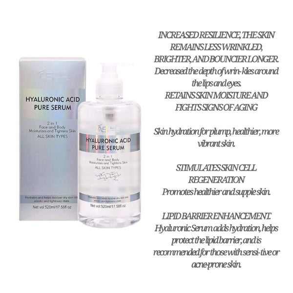 Ashley Shine Hyaluronic Pure Serum 2 in 1 for Face and Body