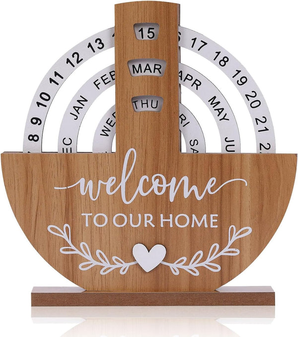 Wooden Perpetual Calendar  (Observation Wheel Calendar)