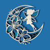 Crescent Moon and Fairy 3D Layered Home Decor
