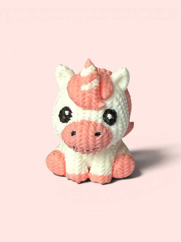 Cute 3D Printed Mini Desk Unicorn