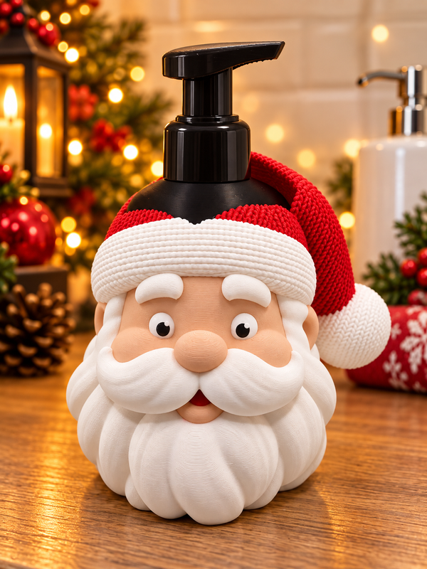 Christmas Themed Soap Holder - Santa Head