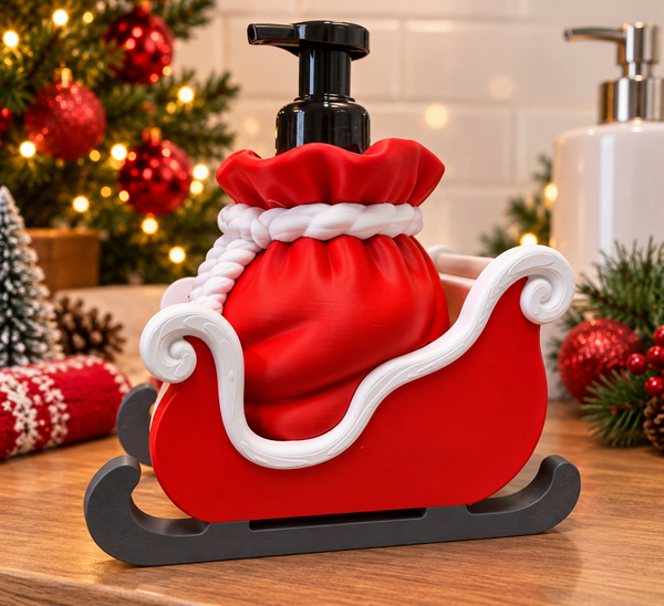 Christmas Themed Soap Holder - Santa Sleigh
