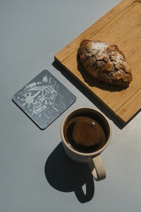 Slate Coaster – Laser Engraved ( Jeepney )