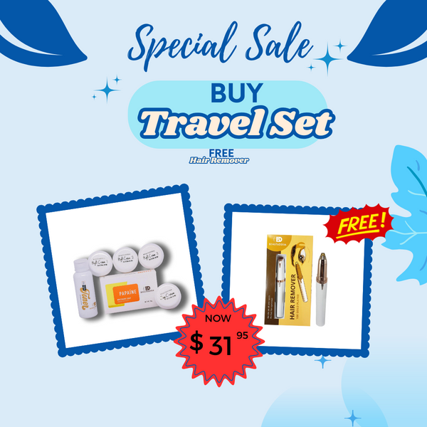 Beautederm Travel Set with FREE Hair Remover