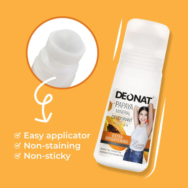 Deonat Papaya Mineral Deodorant Roll On