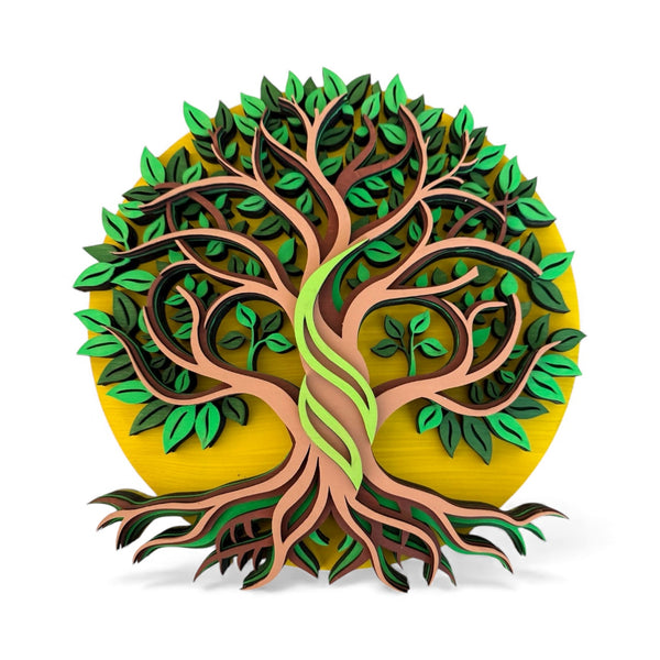 Tree of Life Layered Sign – Nature Inspired Home Decor