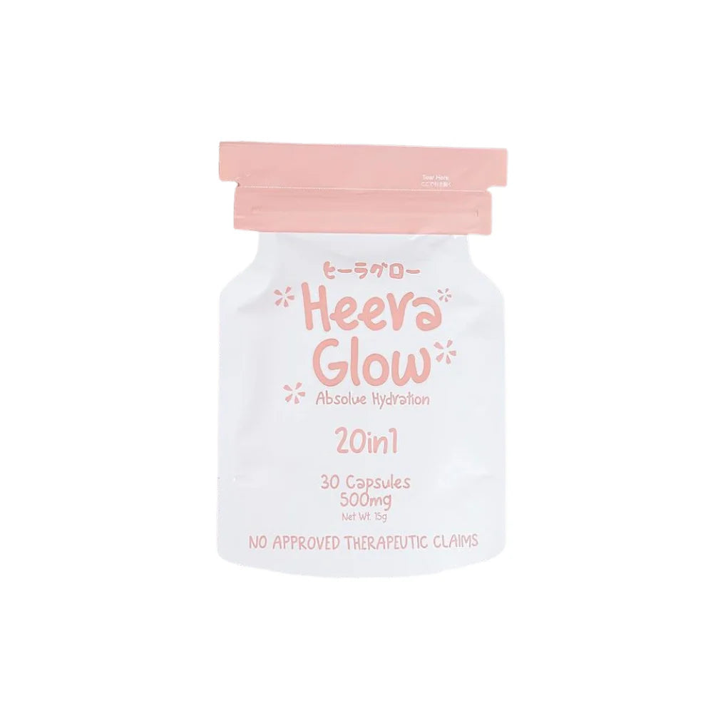 heera glow glutathione 2 Packs 20 + Collagen Capsules, 30 Count - EXP JULY 2026 HEERA SKIN & HEERA GLOW
