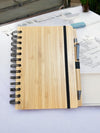 Bamboo Spiral Notebook with Ballpen