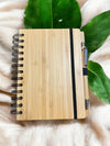 Bamboo Spiral Notebook with Ballpen