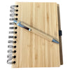 Bamboo Spiral Notebook with Ballpen