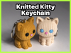 Knitted Kitty Keychain