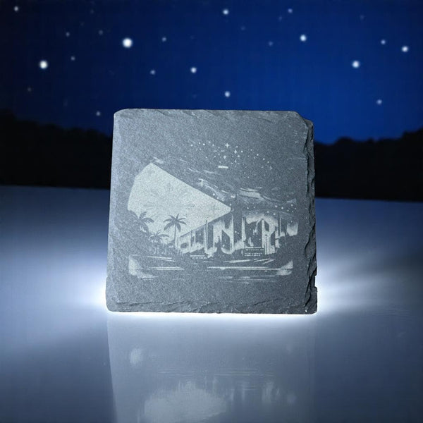 Slate Coaster – Laser Engraved ( Philippine Oasis )