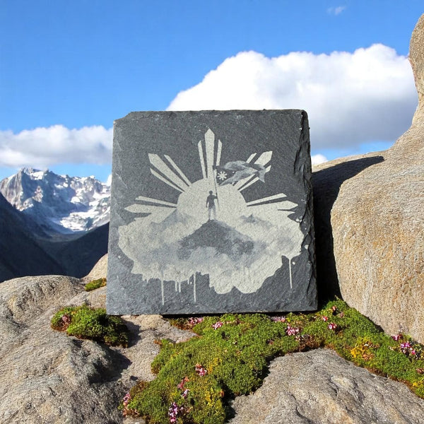 Slate Coaster – Laser Engraved ( Philippine The Conquer #2)