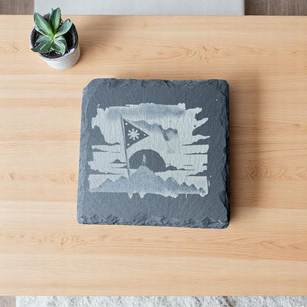 Slate Coaster – Laser Engraved ( Philippine The Conquer )