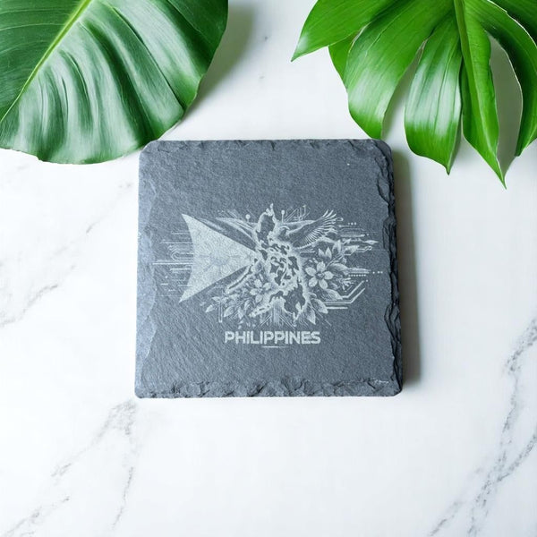 Slate Coaster – Laser Engraved (Pinoy, Tradition Meets Technology )