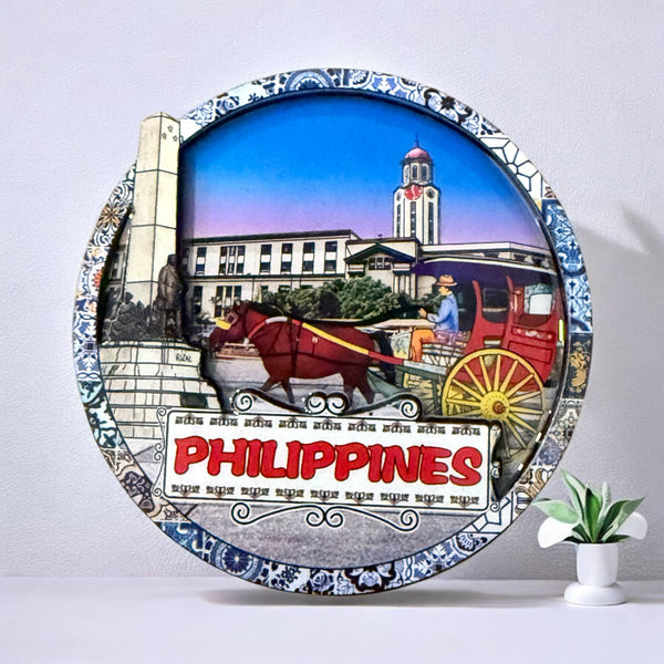 Philippine Kalesa at Luneta Park Wooden and Acrylic Refrigerator Magnet