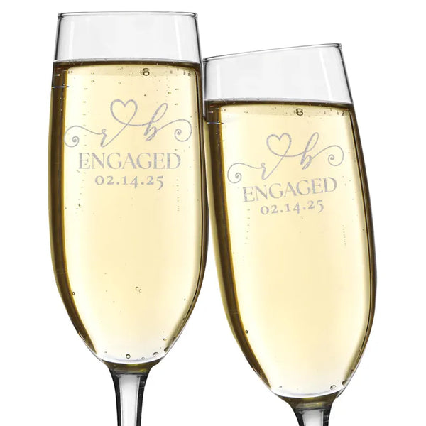 Personalized Engraved Champagne Glass
