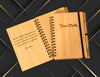 Bamboo Spiral Notebook with Ballpen