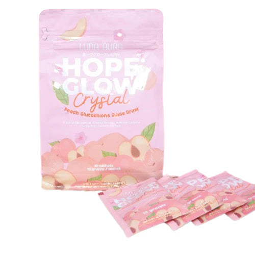 Luna Aura Hope Glow Crystal Peach Juice Drink