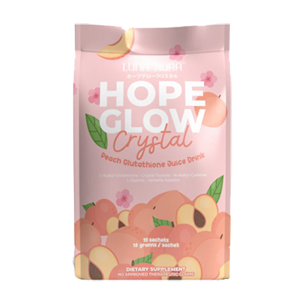 Luna Aura Hope Glow Crystal Peach Juice Drink