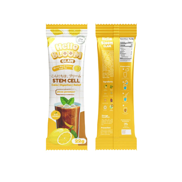 Hello BLOOM GLAM House Blend Lemon Iced Tea Drink