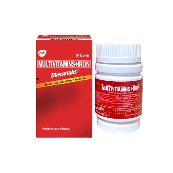 Stresstabs Multivitamins + Iron Anti Stress Vitamin Formula