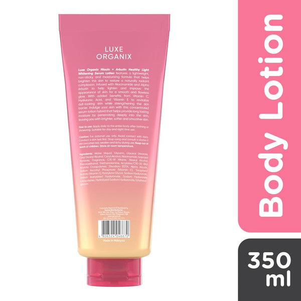 Luxe Organix Niacinamide + Arbutin Healthy Light Whitening Serum Lotion