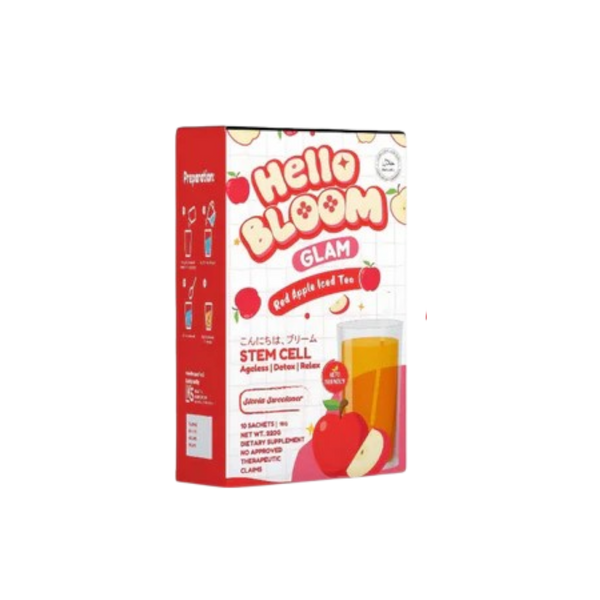 Hello BLOOM GLAM Stem Cell Red Apple Iced Tea Drink